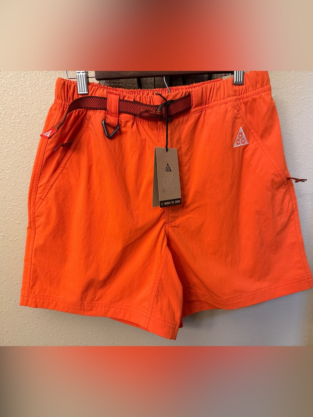 Nike ACG Orange Athletic Shorts